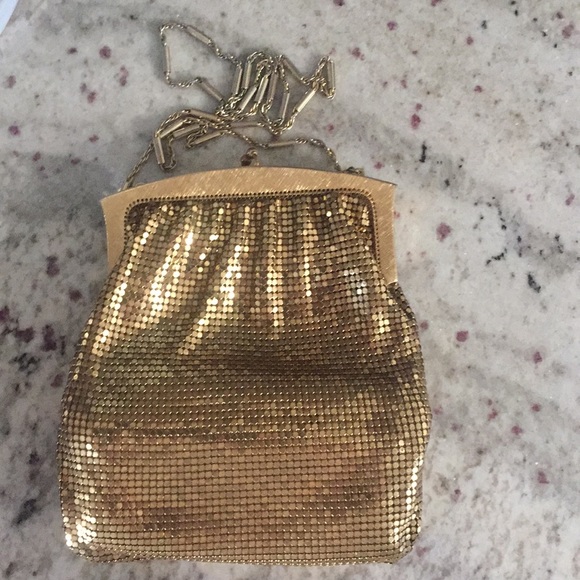Whiting and Davis gold vintage bag - Picture 4 of 6